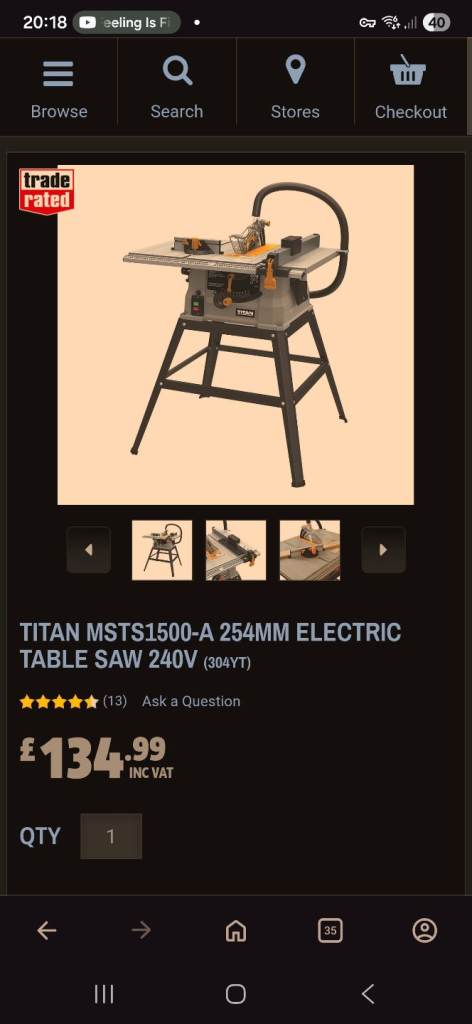 image for Titan table saw