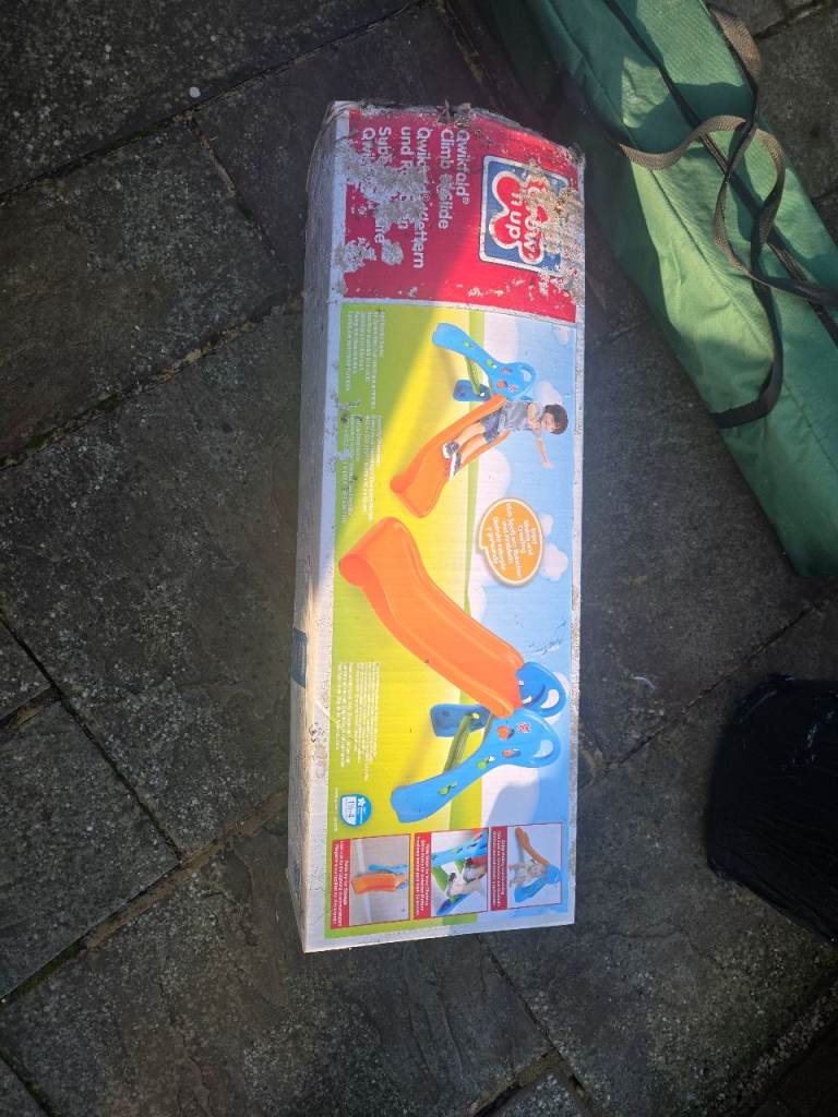 Kids slide in box, never used
