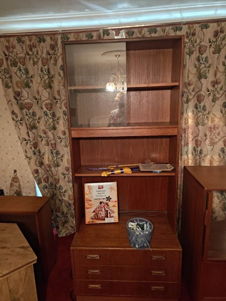 image for Dark wood wall units