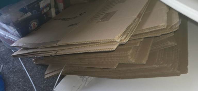 34 unused cardboard boxes for moving or storage 12 x 18 inches
