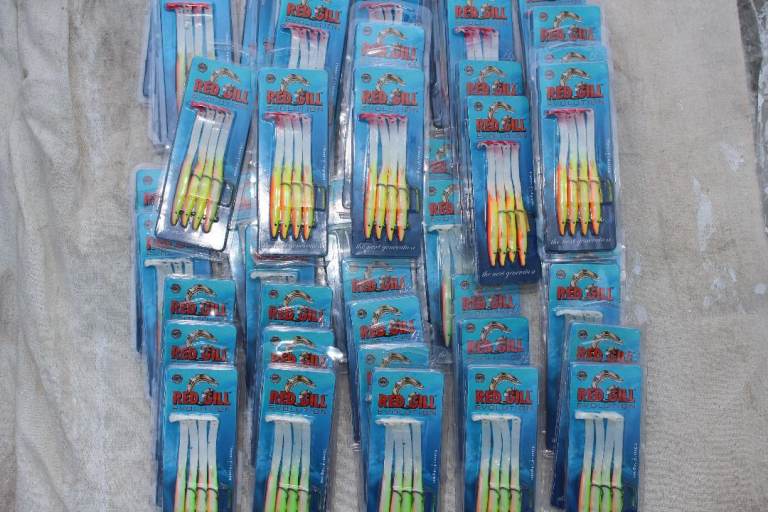 50 packets Red Gill Evolution Fishing Lures 115mm- Bulk Deal 