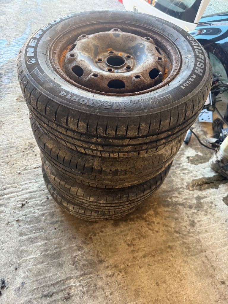 5x100 Steel Wheels 14” Polo Ibiza Fabia 