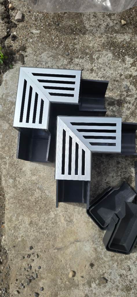 ACO Slimline Guttering Drainage Channels with Aluminium Grates