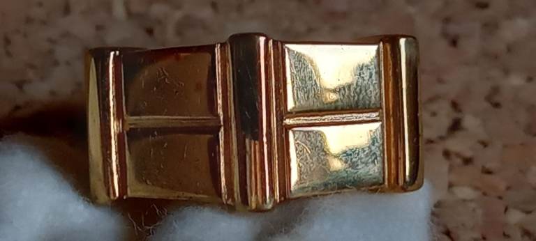 Sterling Silver And 18ct Rolled Gold Ring By Links Of London