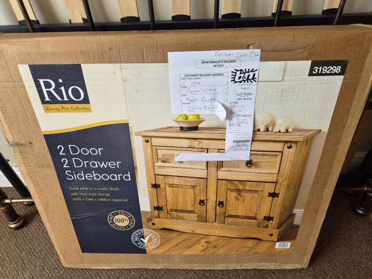 New 2 door 2 drawer sideboard