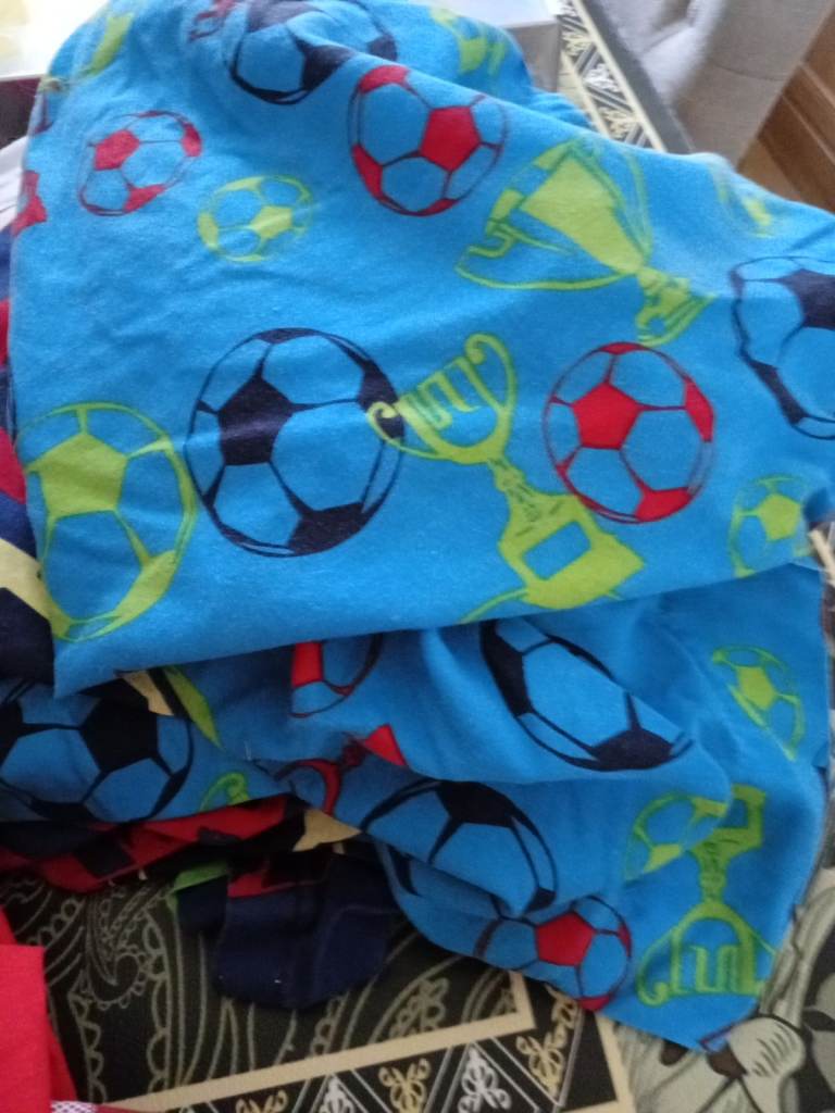 Football Themed Duvet Cover and Pillowcase Set - Used