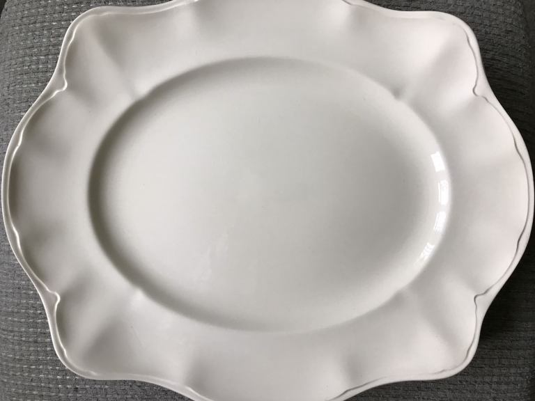 Vintage Cream Oval Serving Plate/Meat Platter by Johnson Brothers