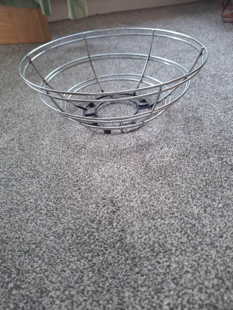 Chrome Wire fruit bowl 