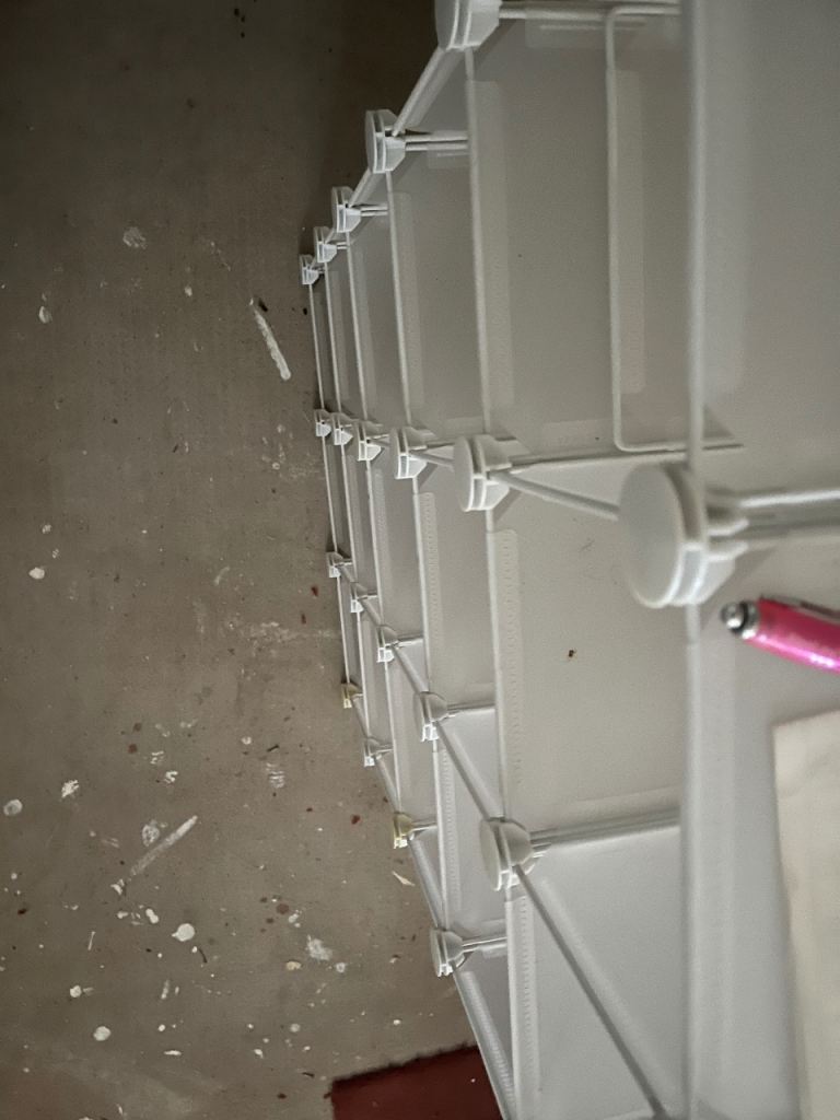 White Modular Storage Unit – Good Condition