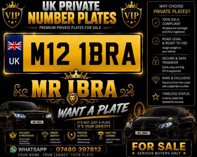 Private number plate mr IBRA 