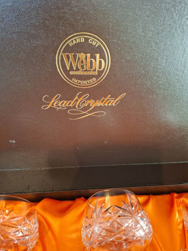 Webb Continental Lead Glasses x6