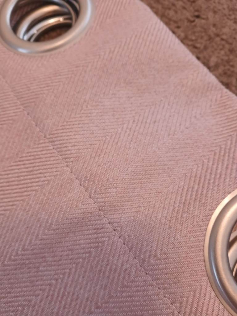 Dunelm Dusky Pink Blackout Curtains