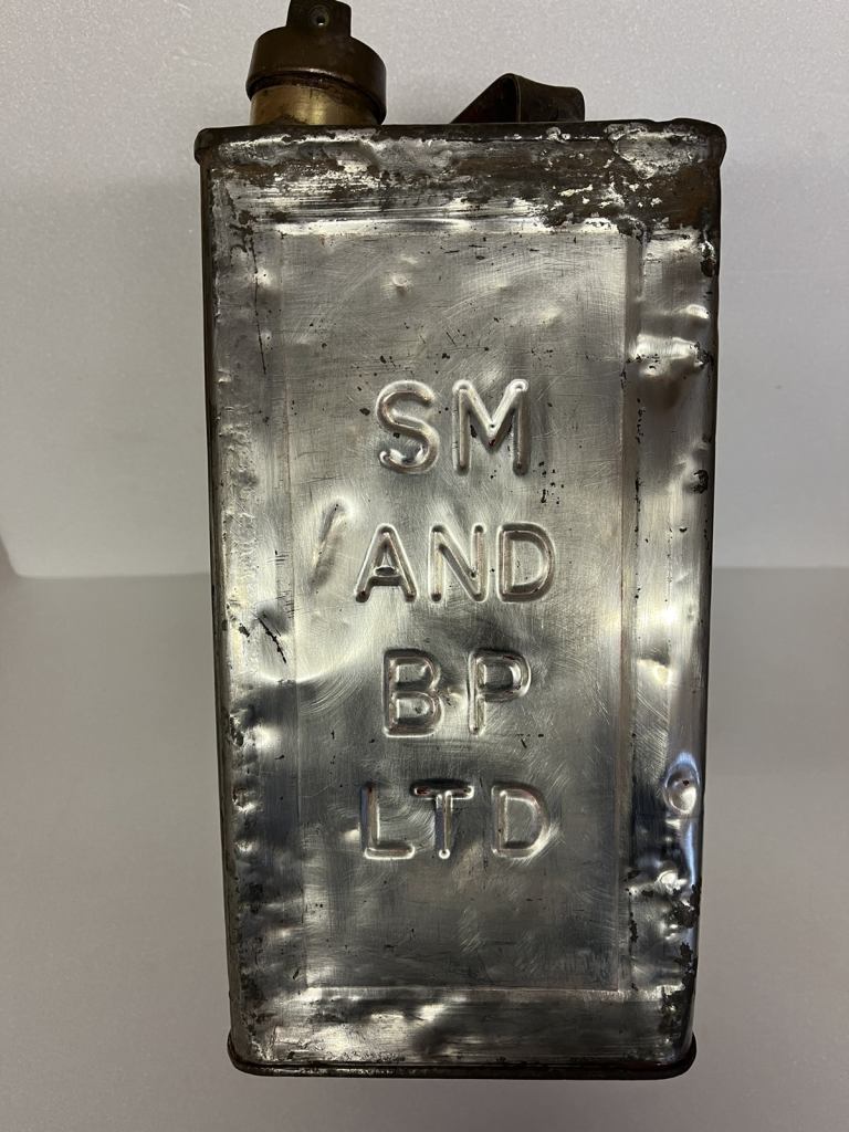 Vintage S & M 2 gallon petrol can