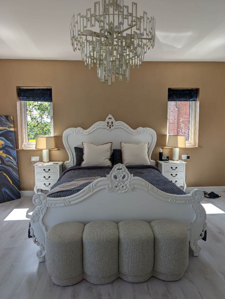 French Style Bed Set - King Size Exellent Condition 