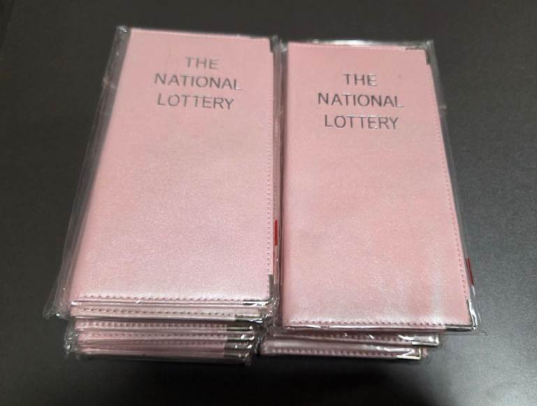 21 x Pink Leather Lottery Wallets New & Sealed