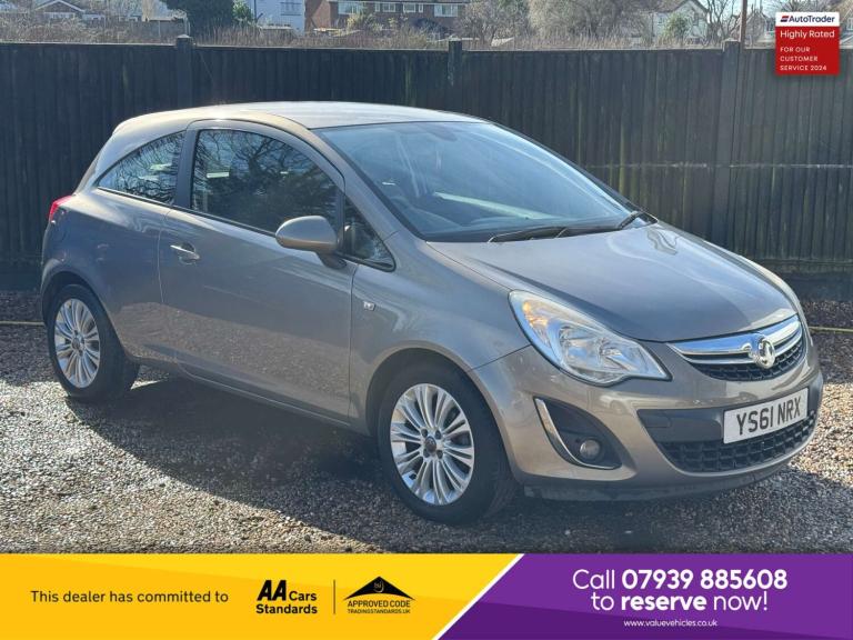2012 Vauxhall Corsa 1.4 Corsa SE Auto 3dr Hatchback Petrol Automatic