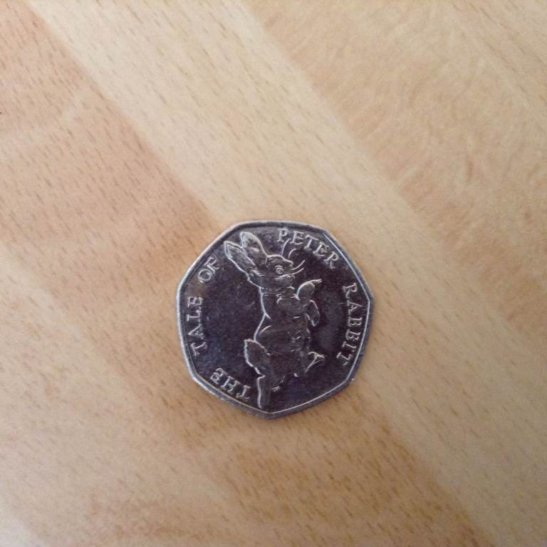 A 2017 Beatrix Potter's The Tale of Peter Rabbit 50p Coin 