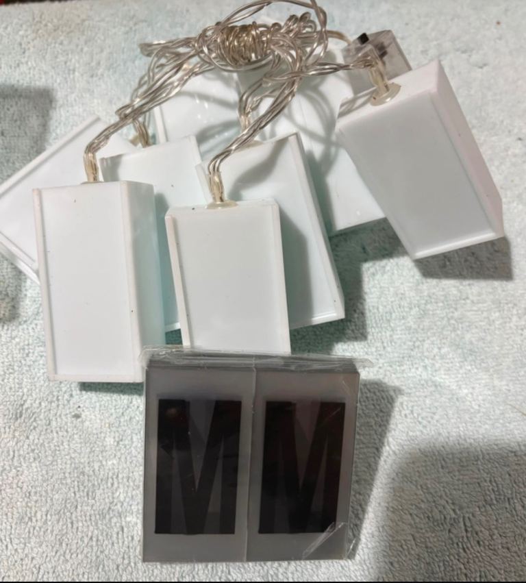 Light up letter box bunting. Battery operated. 