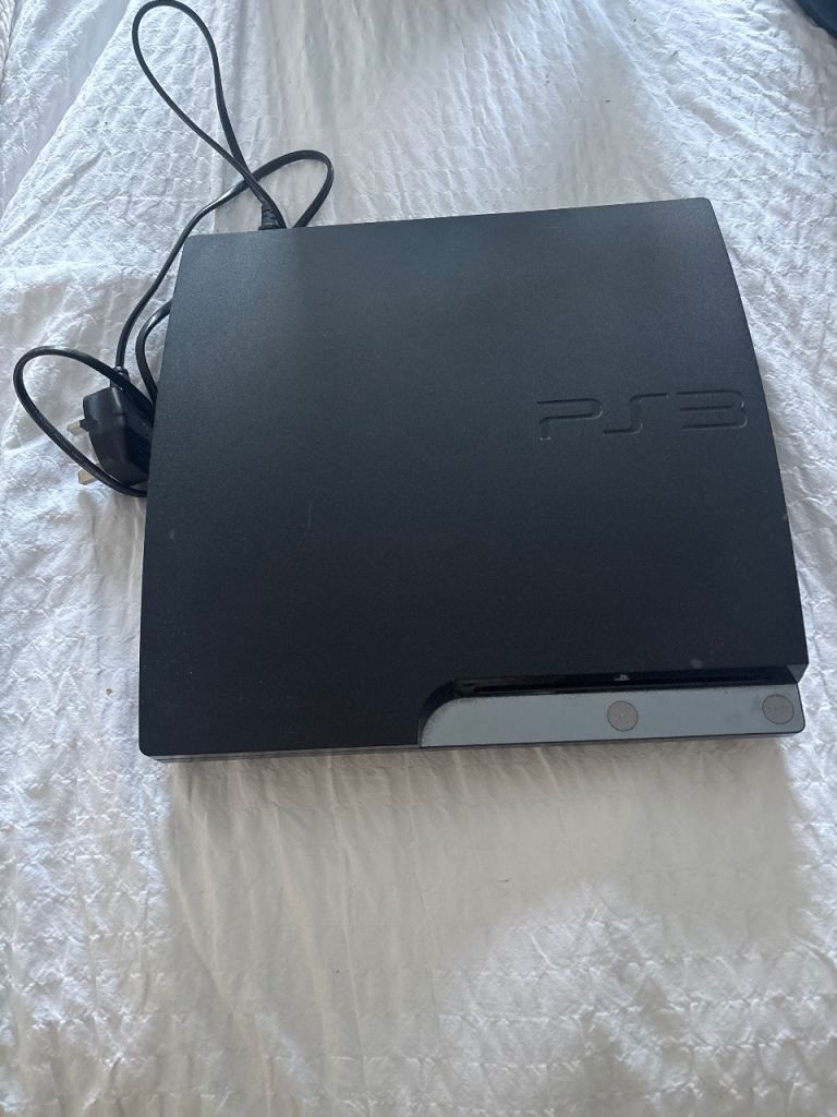 PS3 console with charger, no controllers