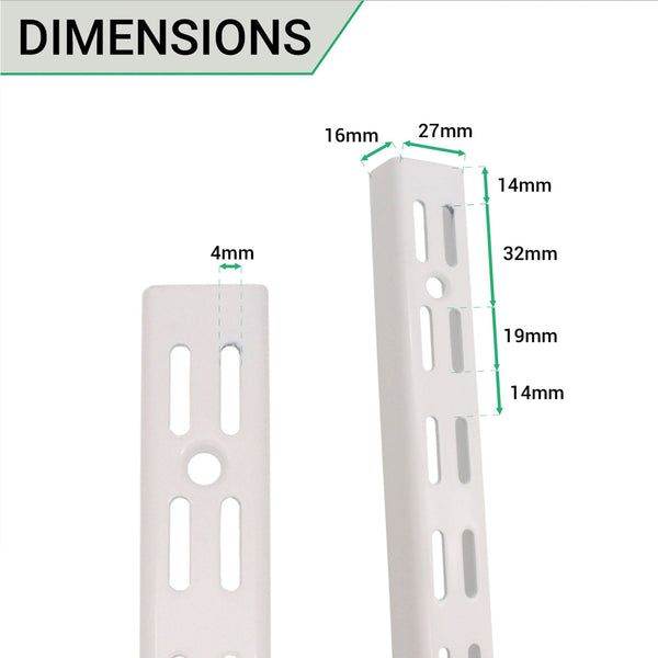 Shelf upright wall bracket