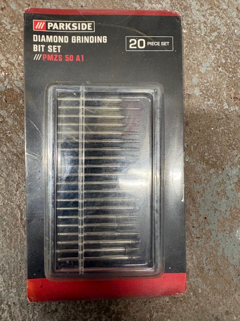 PARKSIDE Diamond Grinding Bit Set - 20 Piece, NEW