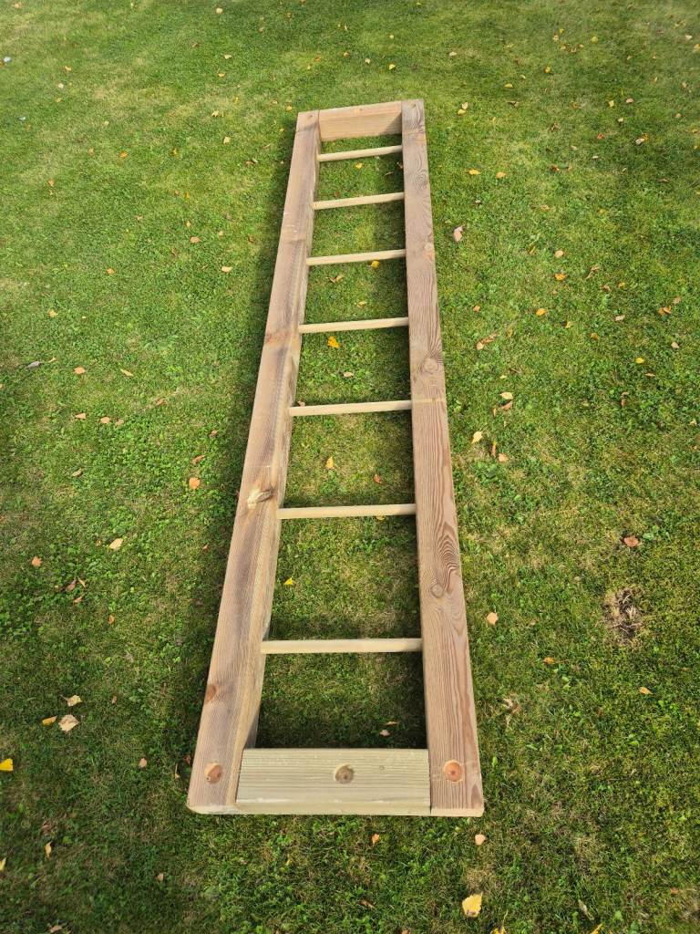 Kids Outdoor wooden monkey bars to go with playset