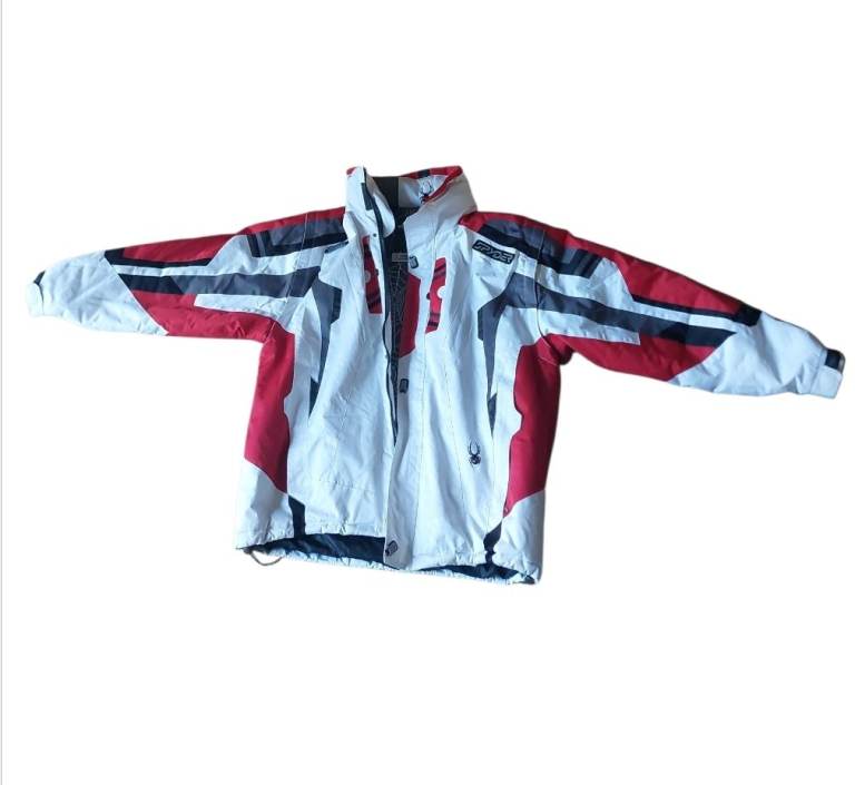 Spyder Ski Jacket/Motorcycle Dermizax-EV X-Static Insulation Jacket White Mens (XL) 