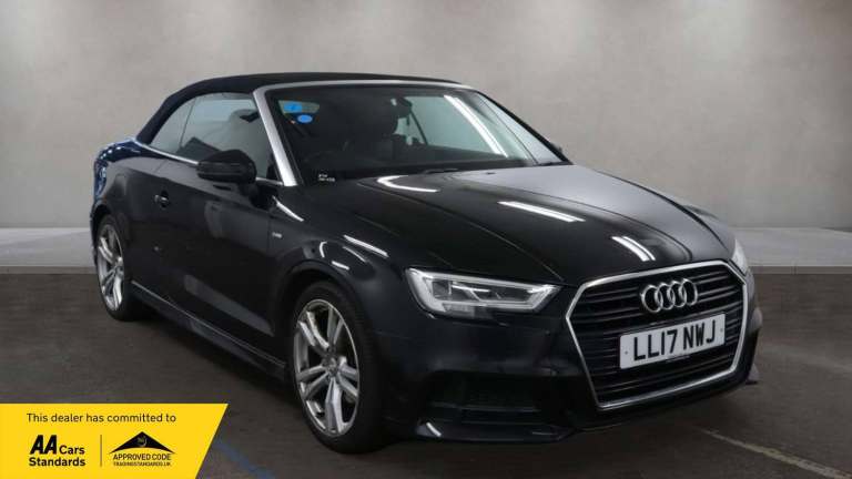 2017 Audi A3 1.4 TFSI S Line 2dr S Tronic CONVERTIBLE PETROL Automatic