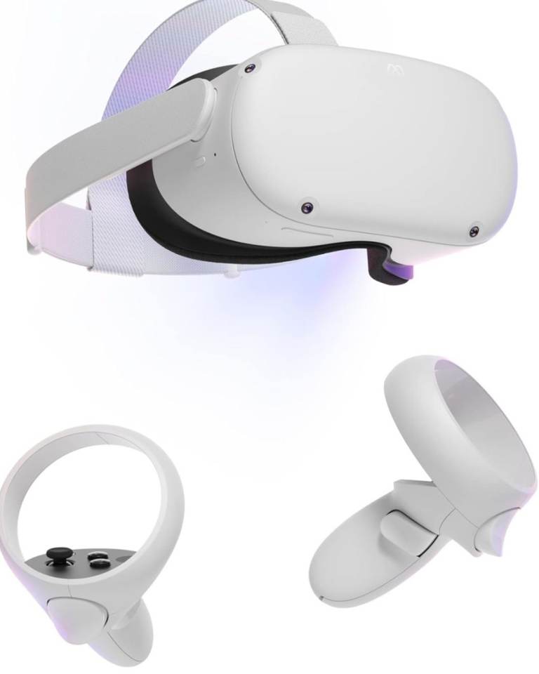 Meta Quest 2 VR Headset with Controllers - Good Condition