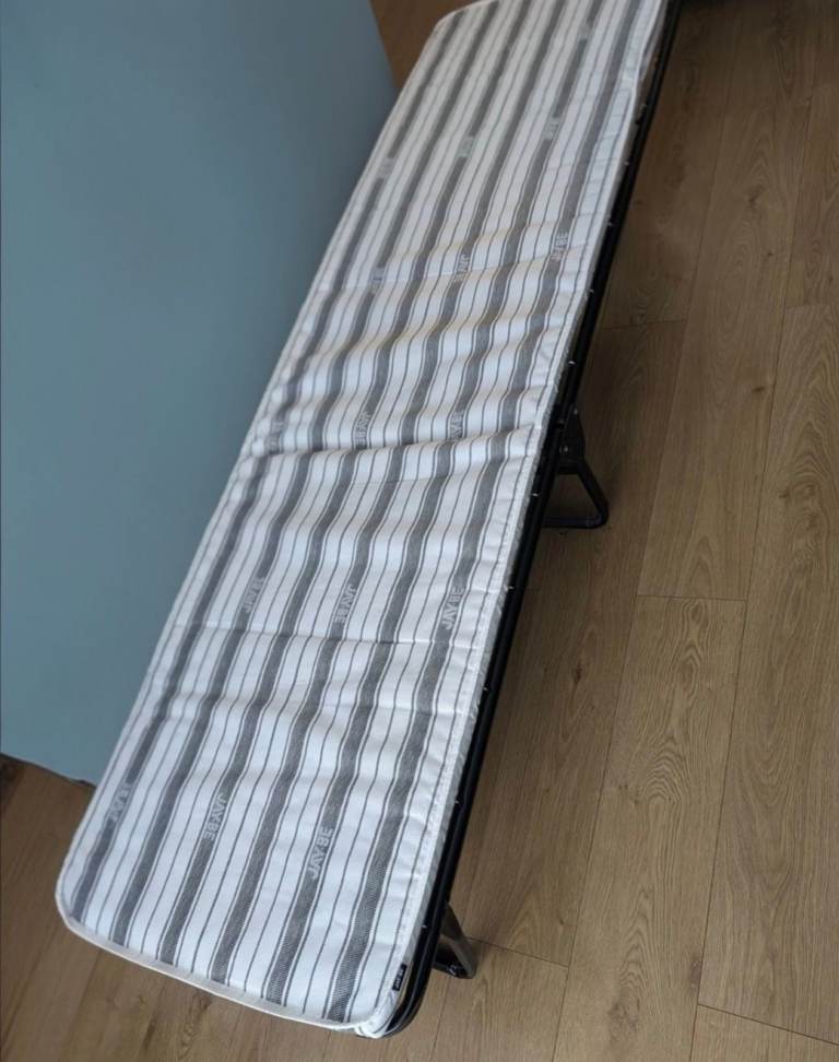 Jaybee folding bed with mattress. Barely used