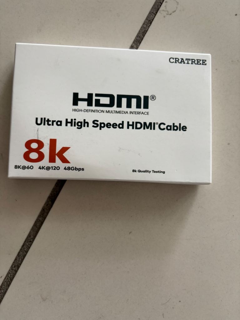 CRATREE 8K Ultra High Speed HDMI Cable - New in Box