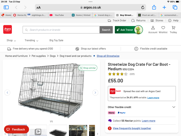 Streetwise dog crate