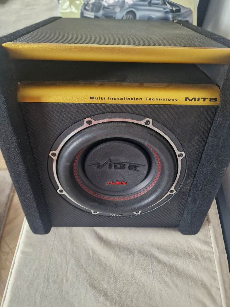 VIBE SLICK SUBWOOFER 8 INCH MIT WITH ENCLOSURE