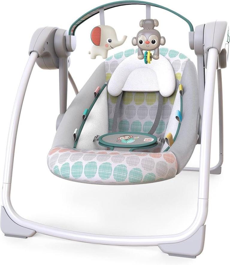Bright Starts, Whimsical Wild Portable Compact Automatic Baby Swing with Music, 🚨🚨NEW🚨🚨
