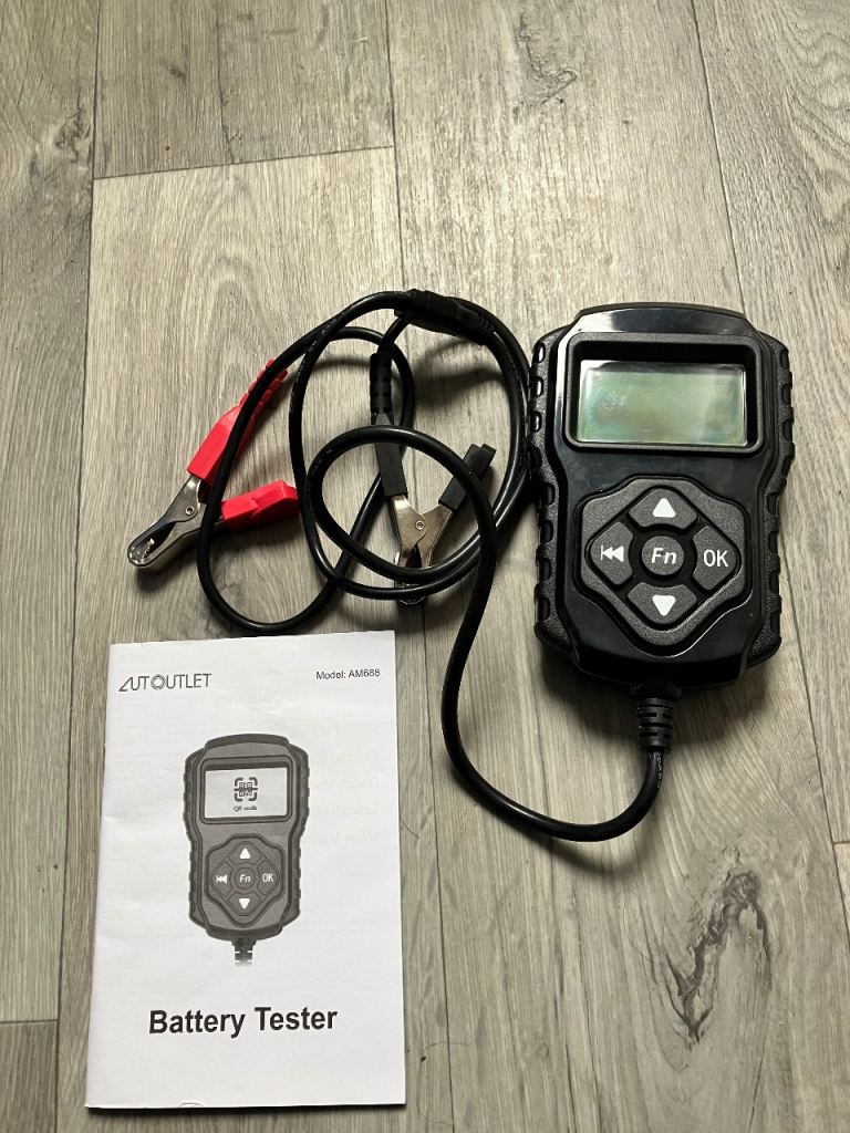 12V/24V Car Battery Tester – Vehicle, Truck & Marine (QR Report)