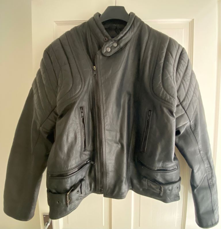 Motorcycle men’s leather jacket 