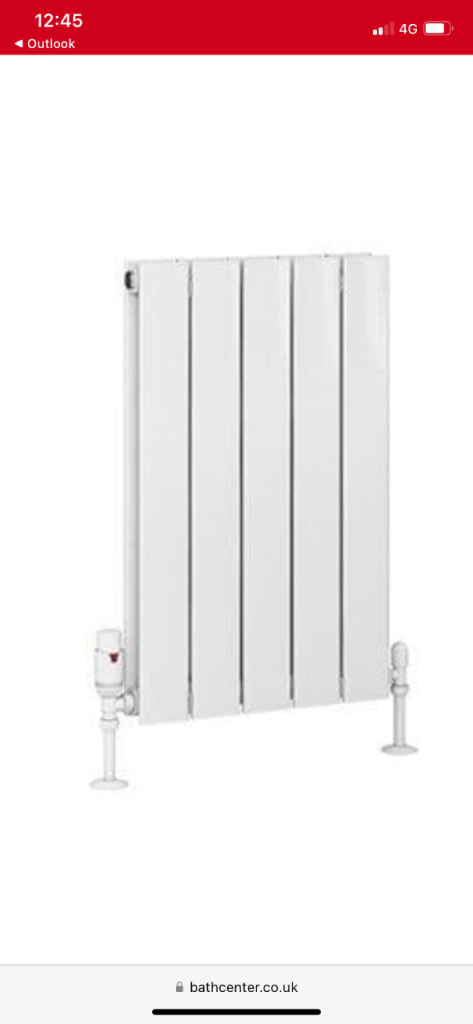 Eastbrook addington type 20 aluminium 600 x 366 radiator