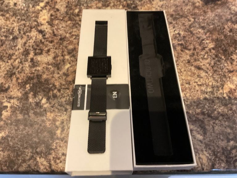 Qlocktwo watch. 