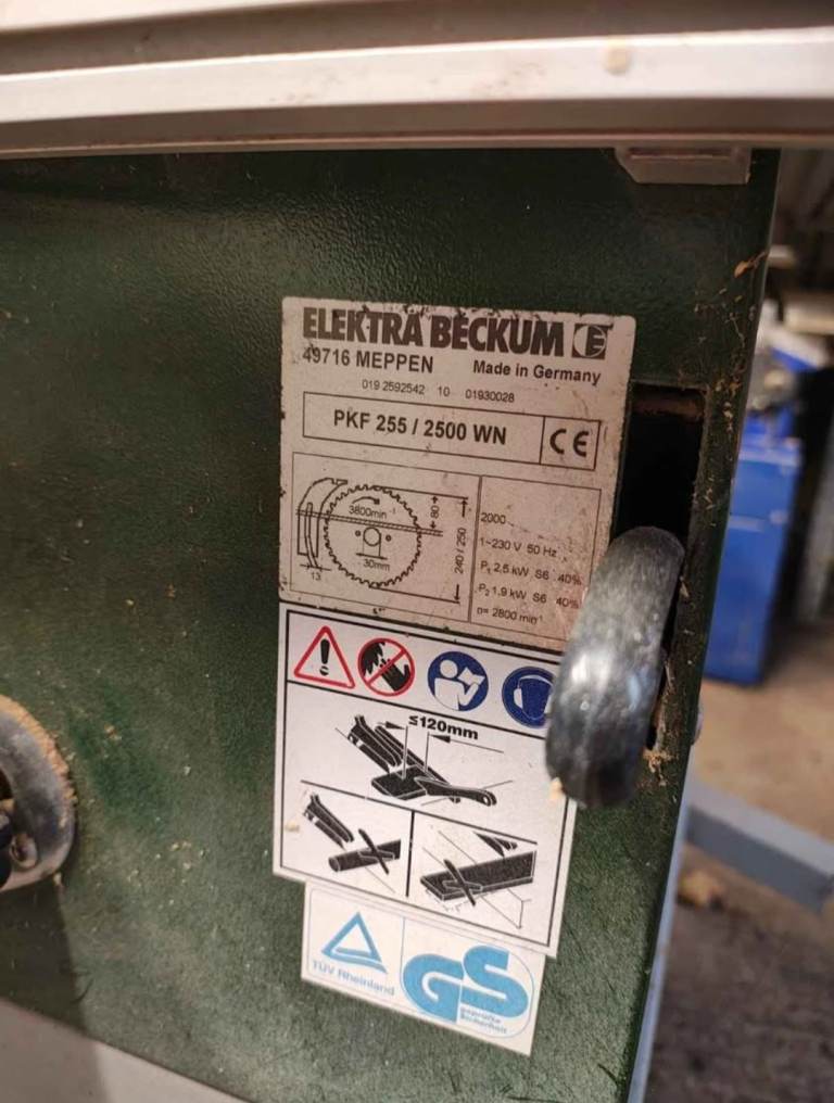 Elektra Beckum Plf 255 Bench Saw