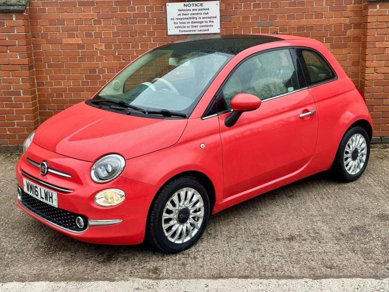 FIAT 500 1.2 Lounge Euro 6 (s/s) 3dr 2016