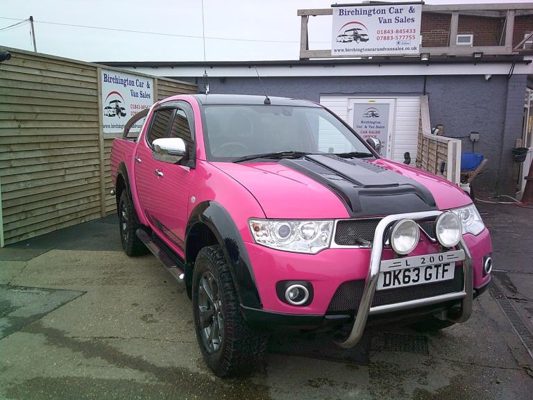 2013 MITSUBISHI L200 BARBARIAN **AUTO** PINK TRUCK LEATHER VGC CAMBELT DONE