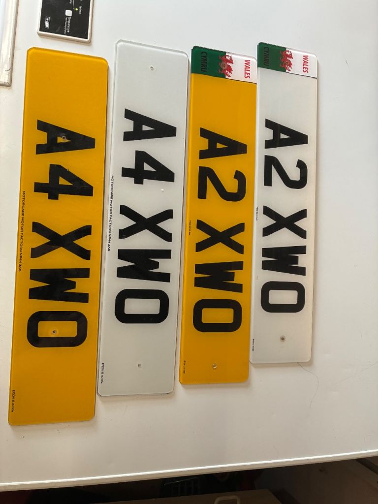 Private number plates