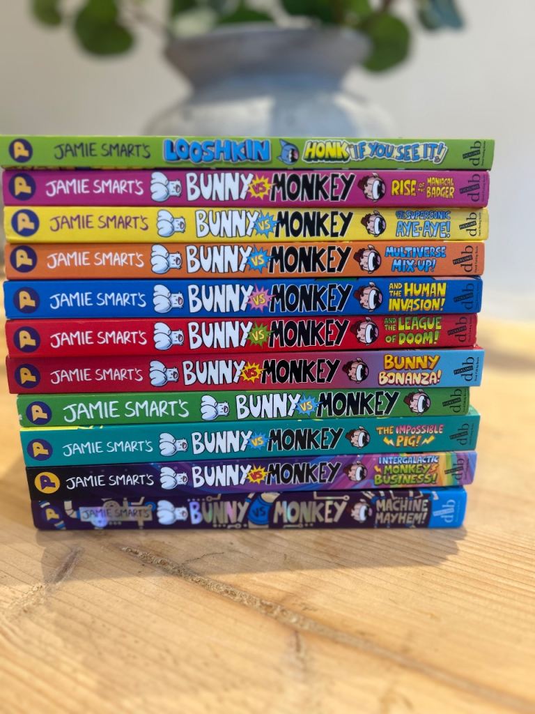 Jamie Smart's Bunny vs Monkey Book Set – like new