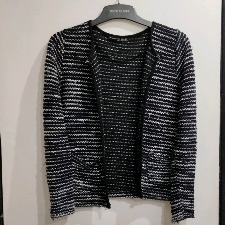 image for Primark navy/white stripe cardigan, size XS