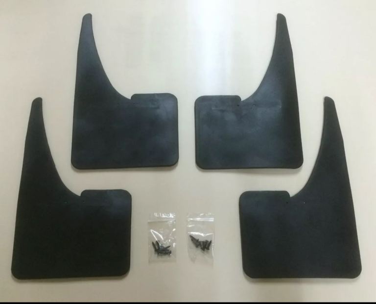 UNIVERSAL Car Rubber Black MUDFLAPS Mud Flaps SET of 4 Front & Rear new 