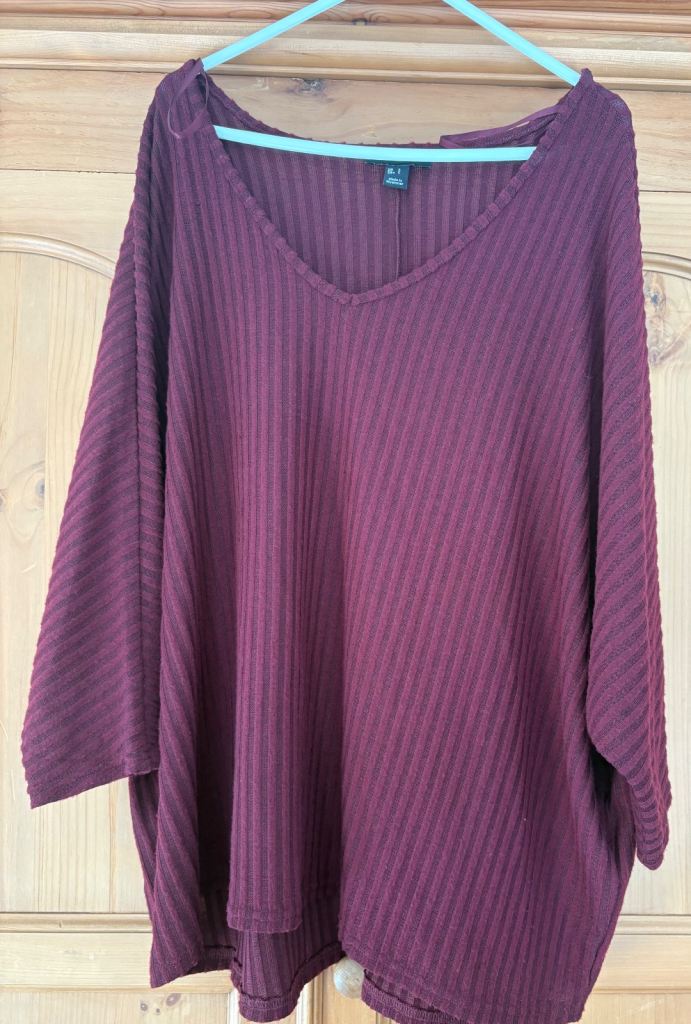 Burgundy New Look Top 