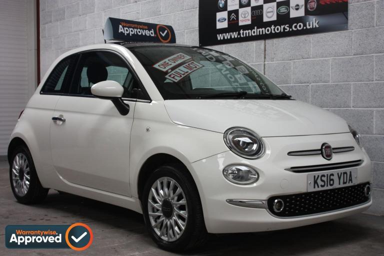 2016 Fiat 500 1.2 Lounge 3dr HATCHBACK PETROL Manual