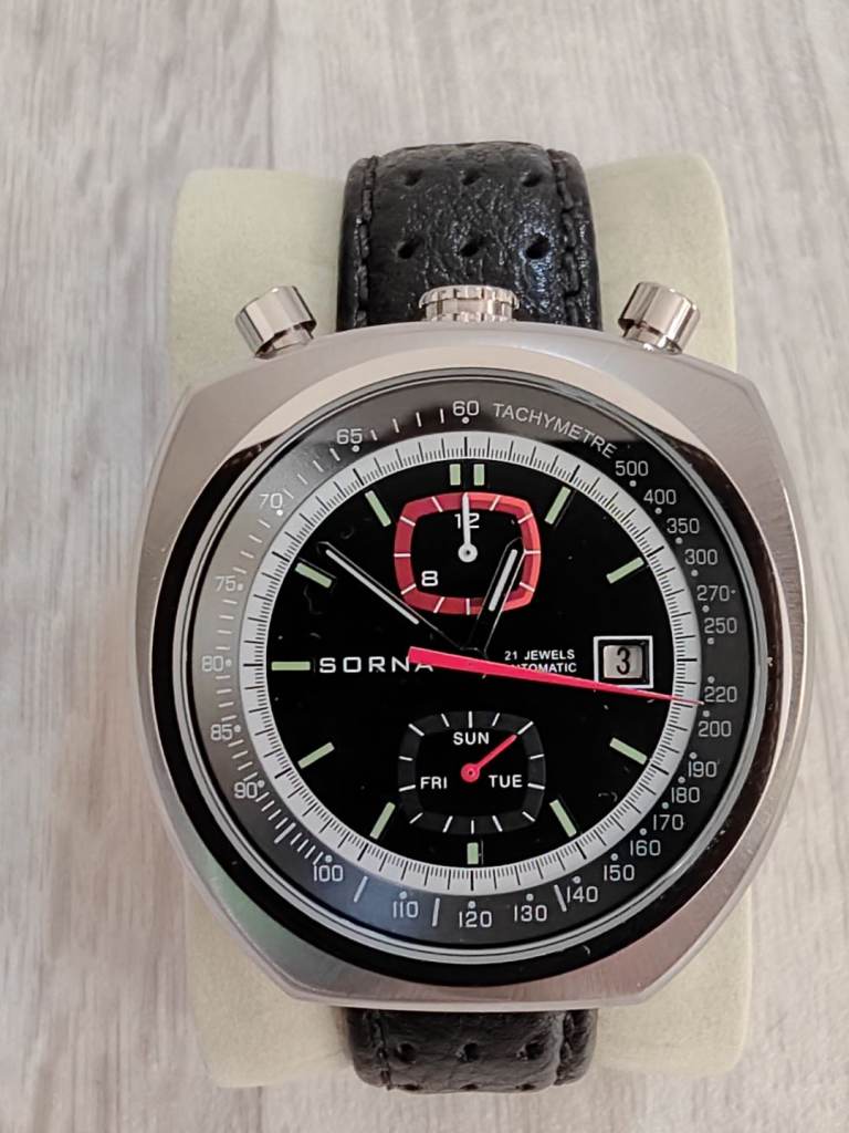 Near New SORNA bull head automatic watch £125