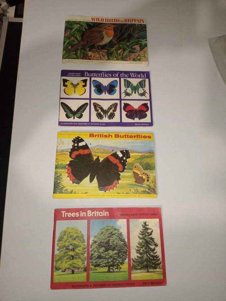 ITEM   11      4 vintage brook bond picture cards books in very good condition all full complete 4 