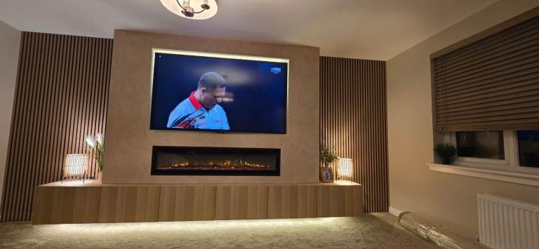 Media Walls Supplied & Fitted 🔥 TV + Fire Packages from £3,500